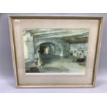 After Sir William Russell Flint, colour print 'Festal Preparations Manosque', signed in pencil to