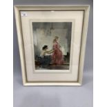 After Sir William Russel Flint, colour print 'The Two Models', signed in pencil to the margin,