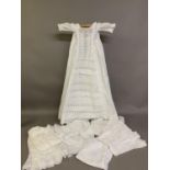 White lawn clothing in a variety of sizes, !9th/early 20th century, consisting of a teenage girl’s