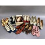 Ten pairs of 1960’ shoes, some very stylised