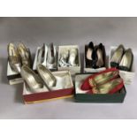 Vintage shoes by Bally, Kurt Geiger, Roland Cartier, Liana, Rayne and Dunne (8 pairs)