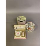 Coty, Morny and Bayley: A large, round tub of Coty Dusting Powder, scent “Muse”. No. 6160, unused,
