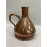 A Victorian half gallon copper measure with proof mark, 13.5cm