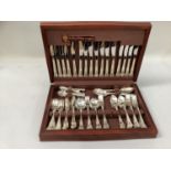 A silver plated canteen of cutlery for eight by Arthur Price