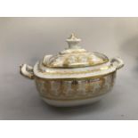 Victorian gilt tea and coffee service decorated with laurel and swags comprising eleven saucers,