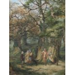 LATE 19TH/EARLY 20TH CENTURY ENGLISH SCHOOL, A Midsummer Night's Dream, watercolour, indistinctly