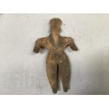 A terracotta fertility figure in the Syro-Hittite style, 14.5cm high