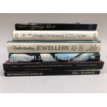 Reference books on jewellery; Tiffany Silver, French Jewellery 1850-1910, Metropolitan Jewellery