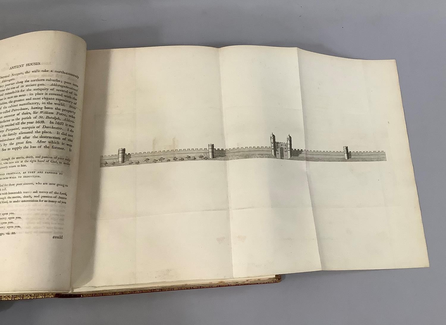 PENNANT, T - Some Account of London, 1805, in 2 vols, extra illus., pub. Robert Faulder, New Bond - Image 5 of 5