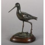 ARR PATRICIA NORTHCROFT (Contemporary), Black Tailed Godwit, bronze, no. 271/300, signed, 12.5cm
