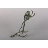 ARR PATRICIA NORTHCROFT (Contemporary), Long Tailed Tit, perched on a branch, bronze, no. 110/300,