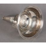 A GEORGE III SILVER WINE FUNNEL with reeded rim, London 1806, 2.5oz
