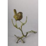 ARR PATRICIA NORTHCROFT (Contemporary), Wren, perched on a branch, bronze, no. 151/300, signed, 11.