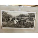 After Lucy Kemp Welch, Colt Hunting in the New Forest, engraving, blind stamped to the left hand