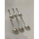 A set of six Edward VII silver coffee spoons, Lee & Wigfull, Sheffield 1908. Approx. weight 2 1/4oz.