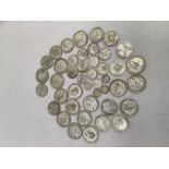 Approximate 415g of pre'47 silver coins