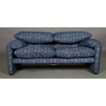 Vico Magistretti for Cassina, Italy, A Cassina Maralunga sofa, c1980, two seater sofa, recently re-