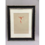 Eric Gill (1882-1940), four nude limited edition woodblock prints, from the series Crucifix and