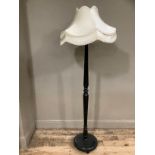 Black ebonised floor standing lamp