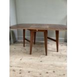 A mahogany drop leaf dining table c.1960s