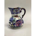 19th century Mason's ironstone jug with floral pattern
