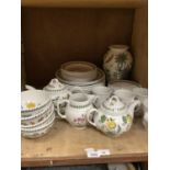 Quantity of Portmeirion Botanic Garden tableware comprising twelve dinner plates, four breakfast