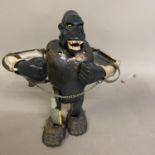 A 1960s Louis Marx Toys ‘The Mighty Kong’ clockwork model with permanent key and original shackles