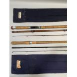A Bruce and Walker Powerlite #7-10 14' three piece carbon Speycaster salmon rod with original bag