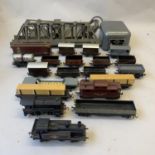 A collection of Trix Twin and Tri-ang 00 Gauge locomotives and rolling stock including a 63950 0-4-0