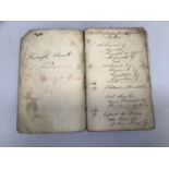 A mid 19th. Century 'Receipt Book N2', paperback, listing a large number of salves, drops,