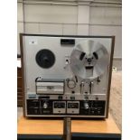 A vintage 1980s Akai GX-220D reel to reel tape recorder, boxed. Untested.