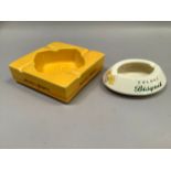 Cognac Bisquit ashtray and a Benson and Hedges ashtray