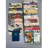 A collection of vintage Brooke Bond cigarette cards to include tropical birds (2), Asian wild