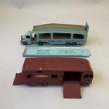 A Dinky Toys die cast Pullmore Car Transporter complete with loading ramp, along with a Dinky