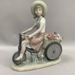 Lladro figure of a girl, 'Flower Peddler'