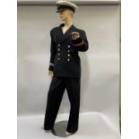 Royal Navy lieutenant dress uniform originally belonging to Dr M. J. Berger comprising jacket with