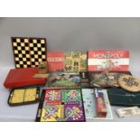 Quantity of vintage and modern games including Waddington's campaign, Table Soccer, Casino Roulette,