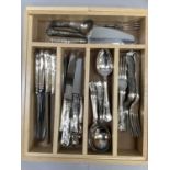 A set of silver plated flatware by Cooper Ludlum