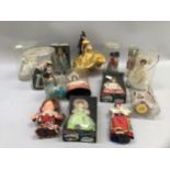 A quantity of European souvenir dolls