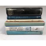 Reference books on silver, 'Silver in London', 'Chester Gold and Silver Marks', 'Silver Flatware'