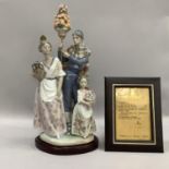 LLadro figure group 'Festival in Valencia', no.1457 with certificate