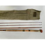 A Millward's Spinflex 8'2" two piece fly rod No. 7944, in original bag and together with an 8' two