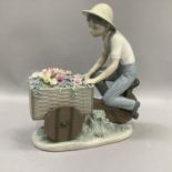 LLadro figure of a boy 'The Flower Peddler'