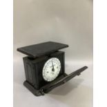 A set of Belmont personal cast iron scales with hinged mirror to front, 20cm high