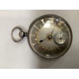 A Victorian pocket watch by Michael Guthrie of Seaton Delaval in a silver open-faced case, fusee