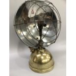 Tilley Lamp Co. Hendon brass heater lamp, stamped to base, 42cm high