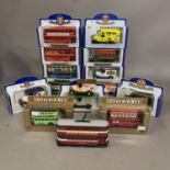 A collection (15) of Oxford Die Cast scale models, including four Routemaster double decker buses (