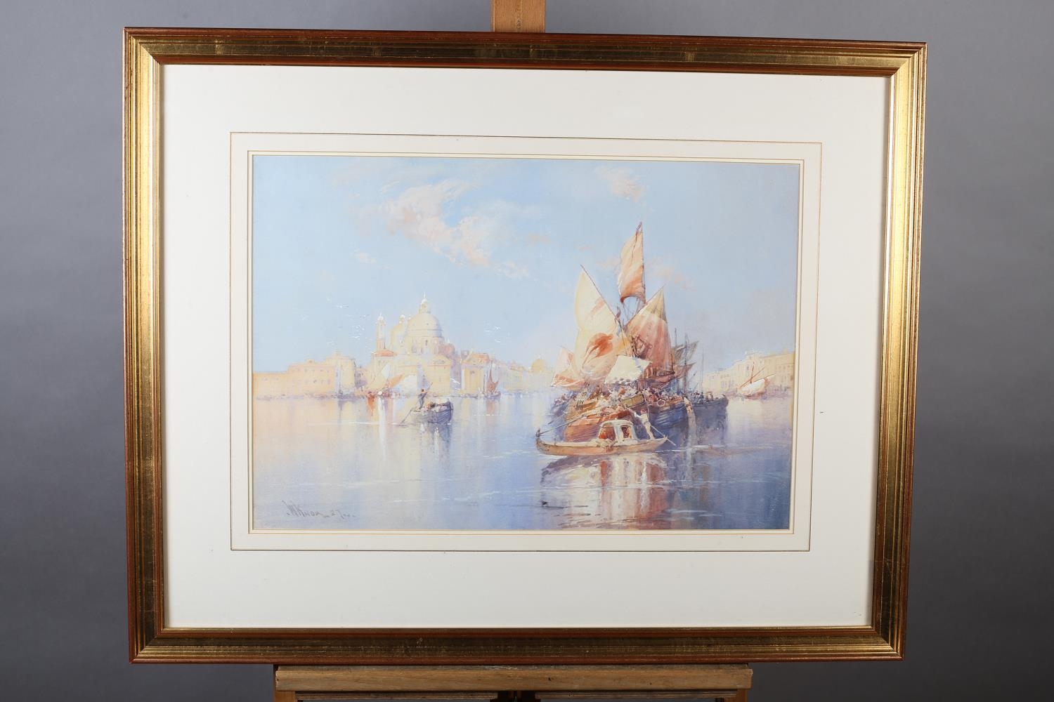 WILLIAM KNOX (1862-1925) Santa Maria della Salute and shipping in the Bacino di San Marco, Venice, - Image 2 of 5