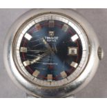 A TISSOT GENTLEMAN'S T12 AUTOMATIC DATE WRISTWATCH, c1975, in stainless steel balloon case, jewelled