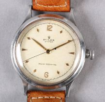 A ROLEX GENTLEMAN'S REF 4125 KINGS-OF-WINGS MANUAL WRISTWATCH, c1943 in stainless steel oyster